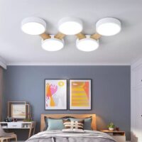 SimaAvize Minimalist Modern Led 5’li Avize Beyaz