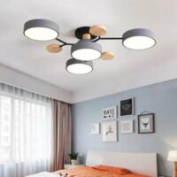 SimaAvize Modern Ahşap Led Avize 4 lü