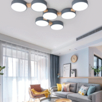 SimaAvize Minimalist Led Avize 7'li(gri)