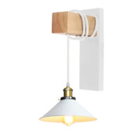 SimaAvize Ahşap Şapka Aplik Beyaz