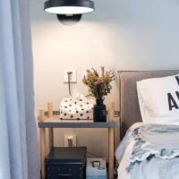 SimaAvize Modern Led Aplik Aplik-Beyaz -Siyah