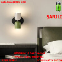 SimaAvize Nordic Şarjlı Dimmerlı Dokunmatik Aplik