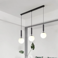 SimaAvize Modern Opal Cam 3' lü yemek Avize