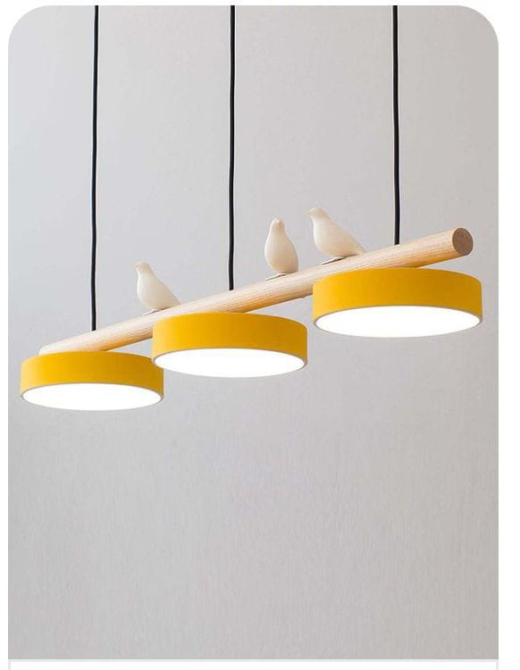 SimaAvize Modern yemek masaüstü ledli avize sarı